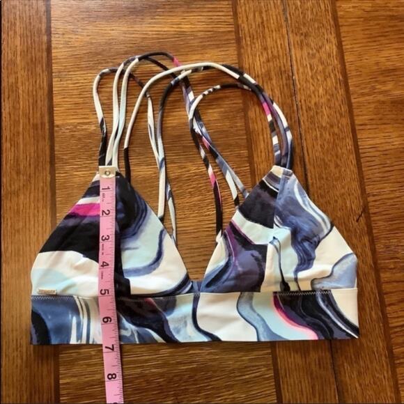 VS Victoria's Secret Pink Banded Strappy Bralette Size XS Marble Blue White - Picture 11 of 14
